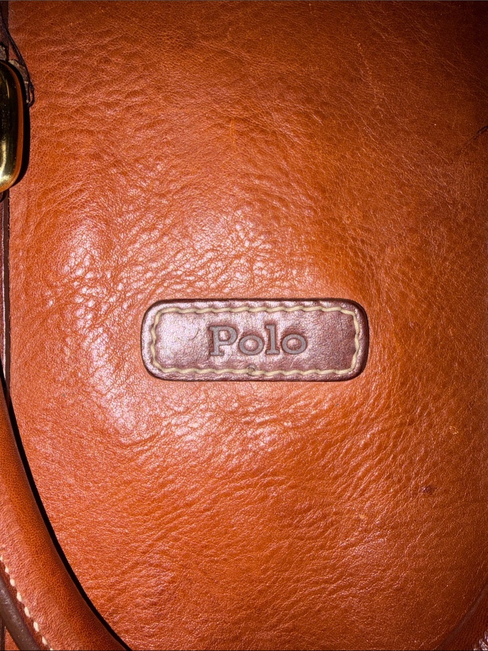 Polo Cognac Brown Leather Travel Duffel - Picture 6 of 9